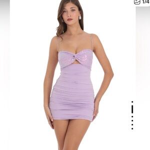 Lucy in the Sky Lilac Sequin Gown